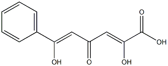 (2Z,5Z)-2,6-Dihydroxy-4-oxo-6-phenyl-2,5-hexadienoic acid Structure