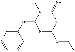 1-Methyl-2-imino-4-ethoxy-6-(phenylimino)-1,2,3,6-tetrahydro-1,3,5-triazine