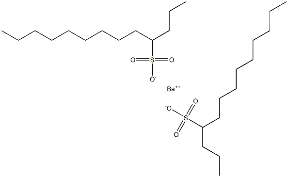 Bis(tridecane-4-sulfonic acid)barium salt Structure