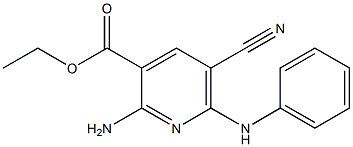  2-Amino-5-cyano-6-anilinopyridine-3-carboxylic acid ethyl ester