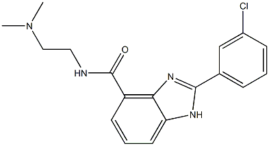  2-(3-Chlorophenyl)-N-[2-(dimethylamino)ethyl]-1H-benzimidazole-4-carboxamide