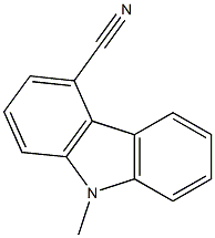 9-Methyl-9H-carbazole-4-carbonitrile,,结构式
