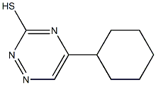 5-シクロヘキシル-1,2,4-トリアジン-3-チオール 化学構造式