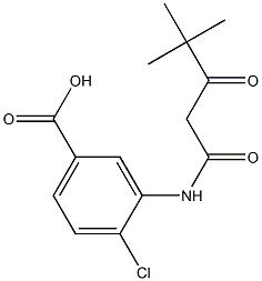  4-Chloro-3-[(4,4-dimethyl-3-oxovaleryl)amino]benzoic acid