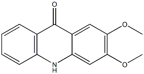 2,3-Dimethoxyacridin-9(10H)-one Struktur