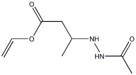 3-(2-Acetylhydrazino)butyric acid vinyl ester