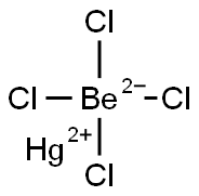 Mercury(II) tetrachloroberyllate 结构式