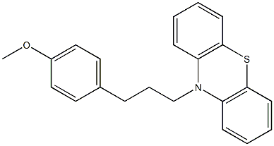 10-[3-(4-Methoxyphenyl)propyl]-10H-phenothiazine 结构式