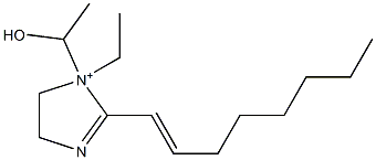 1-Ethyl-1-(1-hydroxyethyl)-2-(1-octenyl)-2-imidazoline-1-ium Struktur