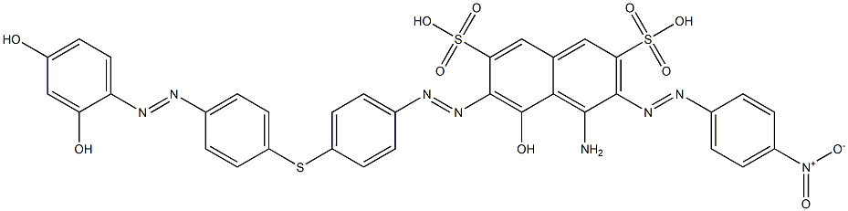  4-Amino-6-[[4-[[4-[(2,4-dihydroxyphenyl)azo]phenyl]thio]phenyl]azo]-5-hydroxy-3-[(4-nitrophenyl)azo]-2,7-naphthalenedisulfonic acid