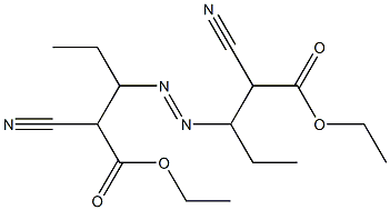 3,3'-アゾビス(2-シアノ吉草酸)ジエチル 化学構造式