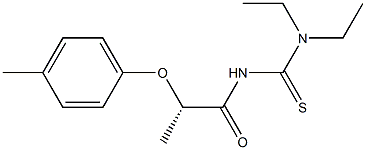 (-)-1,1-Diethyl-3-[(S)-2-(p-tolyloxy)propionyl]thiourea,,结构式
