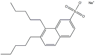 7,8-Dipentyl-2-naphthalenesulfonic acid sodium salt