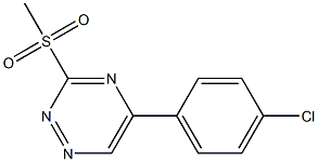 3-(Methylsulfonyl)-5-(4-chlorophenyl)-1,2,4-triazine Structure