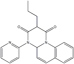 4-(2-Pyridinyl)-2-propyl-4,4a-dihydro-1H-pyrimido[1,2-a]quinoline-1,3(2H)-dione Structure