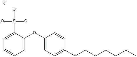 2-(4-Heptylphenoxy)benzenesulfonic acid potassium salt,,结构式