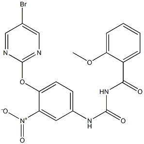  1-(2-Methoxybenzoyl)-3-[4-[(5-bromo-2-pyrimidinyl)oxy]-3-nitrophenyl]urea