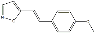 5-[2-(4-Methoxyphenyl)ethenyl]isoxazole,,结构式