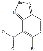 4-ニトロ-5-ブロモ-2,1,3-ベンゾセレナジアゾール 化学構造式