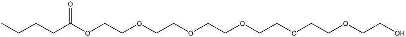 Valeric acid 2-[2-[2-[2-[2-(2-hydroxyethoxy)ethoxy]ethoxy]ethoxy]ethoxy]ethyl ester Structure