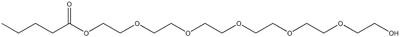 Valeric acid 2-[2-[2-[2-[2-(2-hydroxyethoxy)ethoxy]ethoxy]ethoxy]ethoxy]ethyl ester 结构式