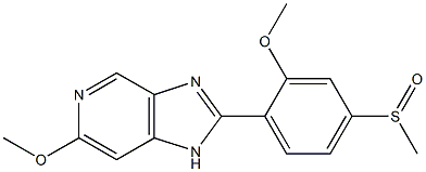 6-Methoxy-2-(2-methoxy-4-methylsulfinylphenyl)-1H-imidazo[4,5-c]pyridine Structure