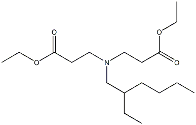 3,3'-[(2-Ethylhexyl)imino]dipropionic acid diethyl ester Structure