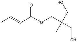 Crotonic acid 2,2-bis(hydroxymethyl)propyl ester Structure