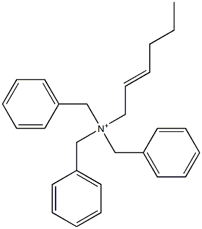 (2-Hexenyl)tribenzylaminium 结构式