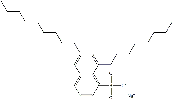 6,8-Dinonyl-1-naphthalenesulfonic acid sodium salt 结构式