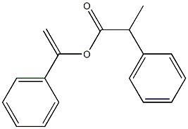 2-Phenylpropionic acid 1-phenylethenyl ester,,结构式