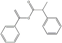 2-Phenylpropionic acid 1-phenylethenyl ester Structure