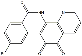 8-[(4-Bromobenzoyl)amino]quinoline-5,6-dione 结构式