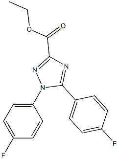 1,5-Bis(4-fluorophenyl)-1H-1,2,4-triazole-3-carboxylic acid ethyl ester Struktur