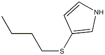 3-Butylthio-1H-pyrrole,,结构式