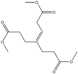 4-[2-(Methoxycarbonyl)ethyl]-3-heptenedioic acid dimethyl ester Structure