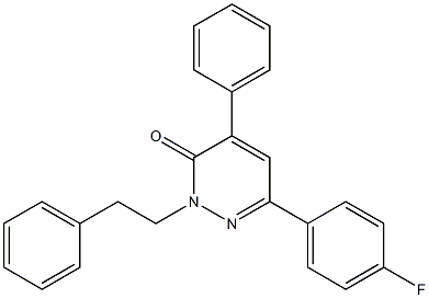 4-Phenyl-6-(4-fluorophenyl)-2-(2-phenylethyl)pyridazin-3(2H)-one Structure