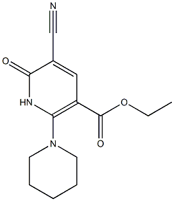  2-Oxo-3-cyano-6-piperidino-1,2-dihydropyridine-5-carboxylic acid ethyl ester