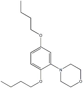 4-(2,5-Dibutoxyphenyl)morpholine,,结构式