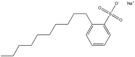 2-Decylbenzenesulfonic acid sodium salt Struktur