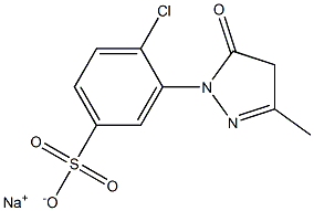 4-Chloro-3-(3-methyl-5-oxo-2-pyrazolin-1-yl)benzenesulfonic acid sodium salt