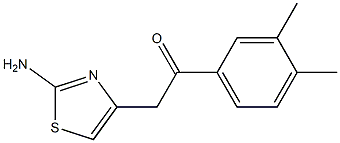 2-Amino-4-[(3,4-dimethylphenyl)carbonylmethyl]thiazole Structure