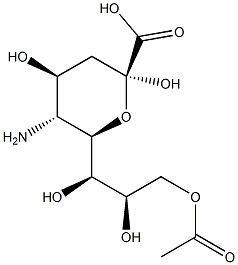 9-O-Acetylneuraminic acid Structure