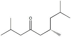 [S,(-)]-2,6,8-Trimethylnonane-4-one Structure