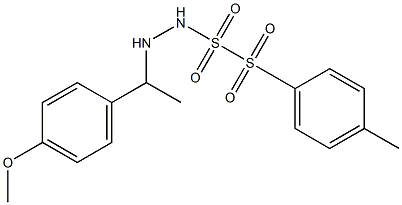 1-[1-(4-Methoxyphenyl)ethyl]-2-(tosylsulfonyl)hydrazine Structure