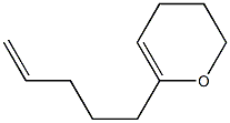 5,6-Dihydro-2-(4-pentenyl)-4H-pyran Structure
