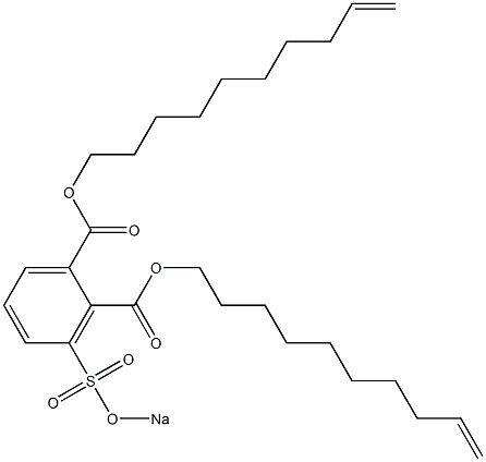 3-(Sodiosulfo)phthalic acid di(9-decenyl) ester Struktur