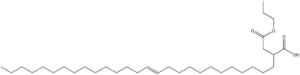 2-(12-Heptacosenyl)succinic acid 1-hydrogen 4-propyl ester Struktur