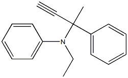 N-Ethyl-N-phenyl(3-phenyl-1-butyn-3-yl)amine Structure