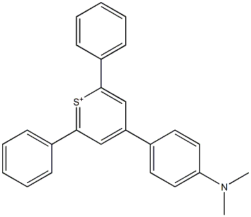 2,6-Diphenyl-4-[4-(dimethylamino)phenyl]thiopyrylium Structure